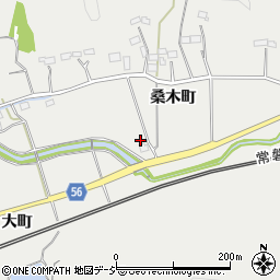 福島県いわき市添野町桑木町86周辺の地図