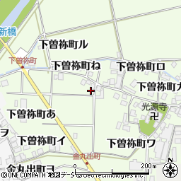 石川県羽咋市下曽祢町イ1周辺の地図