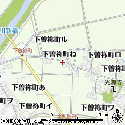 石川県羽咋市下曽祢町イ25周辺の地図