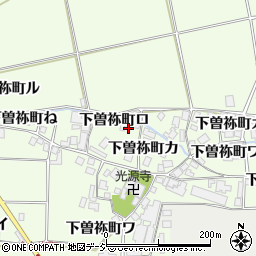 石川県羽咋市下曽祢町ロ周辺の地図