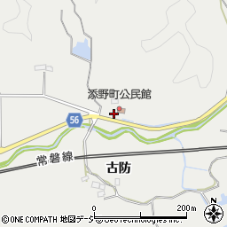 福島県いわき市添野町桑木町136周辺の地図