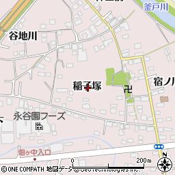 福島県いわき市泉町下川稲子塚周辺の地図