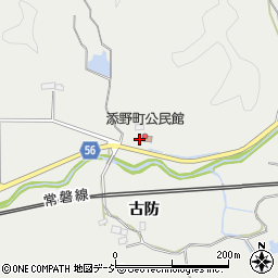 福島県いわき市添野町桑木町199周辺の地図