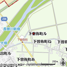 石川県羽咋市下曽祢町ル周辺の地図