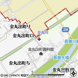 石川県羽咋市金丸出町（チ）周辺の地図
