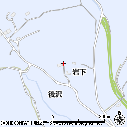 福島県いわき市山田町岩下周辺の地図