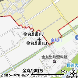 石川県羽咋市金丸出町リ周辺の地図