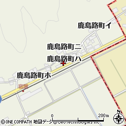 石川県羽咋市鹿島路町（ハ）周辺の地図