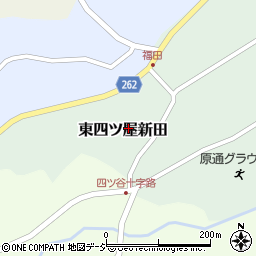 新潟県妙高市東四ツ屋新田周辺の地図