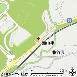福島県いわき市添野町頭巾平20周辺の地図