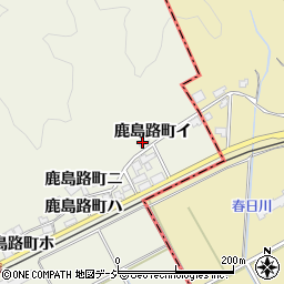 石川県羽咋市鹿島路町イ周辺の地図