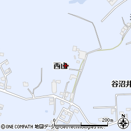 福島県いわき市山田町（西山）周辺の地図