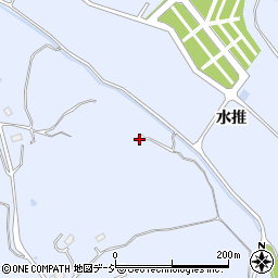福島県いわき市山田町水推周辺の地図