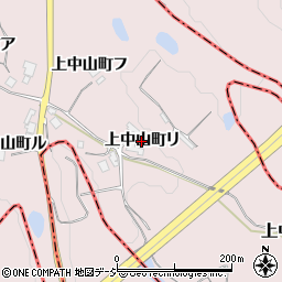 石川県羽咋市上中山町（リ）周辺の地図