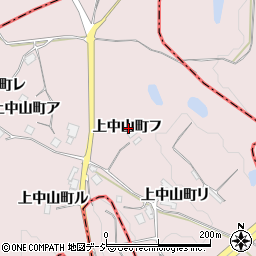 石川県羽咋市上中山町フ周辺の地図