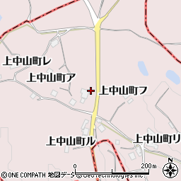 石川県羽咋市上中山町カ周辺の地図