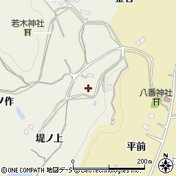 福島県いわき市高倉町堤ノ上周辺の地図