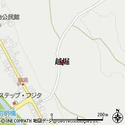 栃木県那須塩原市越堀周辺の地図