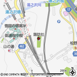 諏訪社周辺の地図