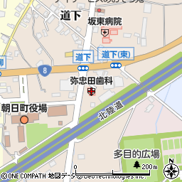 弥忠田歯科医院周辺の地図