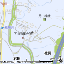 福島県いわき市山田町（社岡）周辺の地図