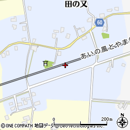 富山県下新川郡入善町田の又周辺の地図