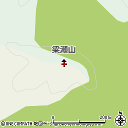 梁瀬山周辺の地図