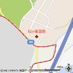 松ヶ峯温泉周辺の地図