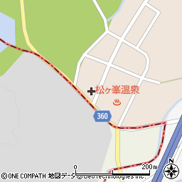 中郷村無料駐車場周辺の地図