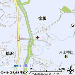 福島県いわき市山田町窪根周辺の地図