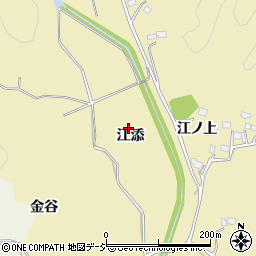 福島県いわき市江畑町江添周辺の地図