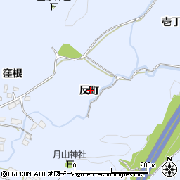 福島県いわき市山田町反町周辺の地図
