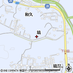 福島県いわき市山田町塙周辺の地図