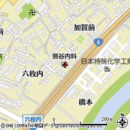 熊谷内科周辺の地図