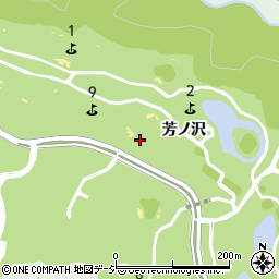 福島県いわき市渡辺町松小屋芳ノ沢周辺の地図