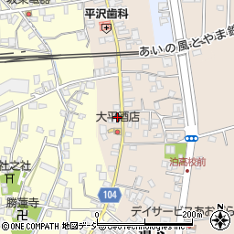 篠田美容院周辺の地図