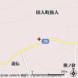 福島県いわき市田人町旅人木ノ下周辺の地図