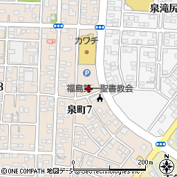 ケンタッキーフライドチキンいわき泉店周辺の地図