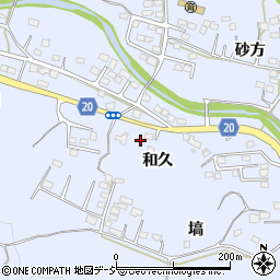 福島県いわき市山田町和久周辺の地図