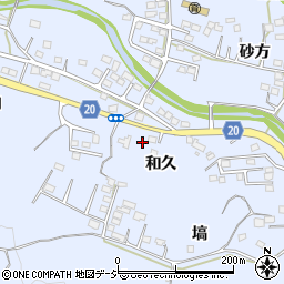 福島県いわき市山田町（和久）周辺の地図