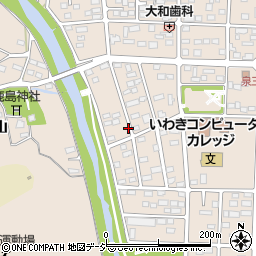 福島県いわき市泉町周辺の地図