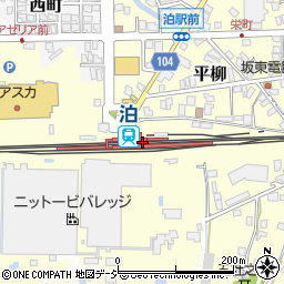 泊駅周辺の地図