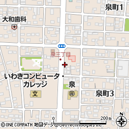 福島民友新聞社泉・堀新聞店周辺の地図