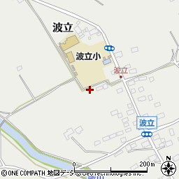 栃木県那須塩原市波立周辺の地図