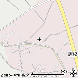 栃木県那須塩原市唐杉周辺の地図