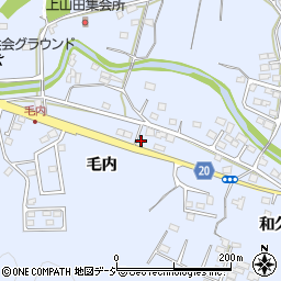 福島県いわき市山田町毛内周辺の地図