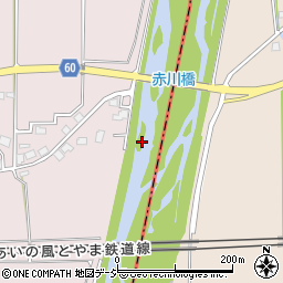 赤川橋周辺の地図