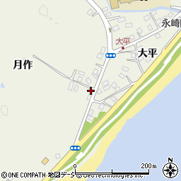 福島県いわき市永崎月作周辺の地図