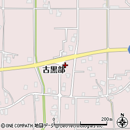 富山県下新川郡入善町古黒部周辺の地図
