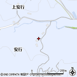 福島県いわき市山田町上安行周辺の地図